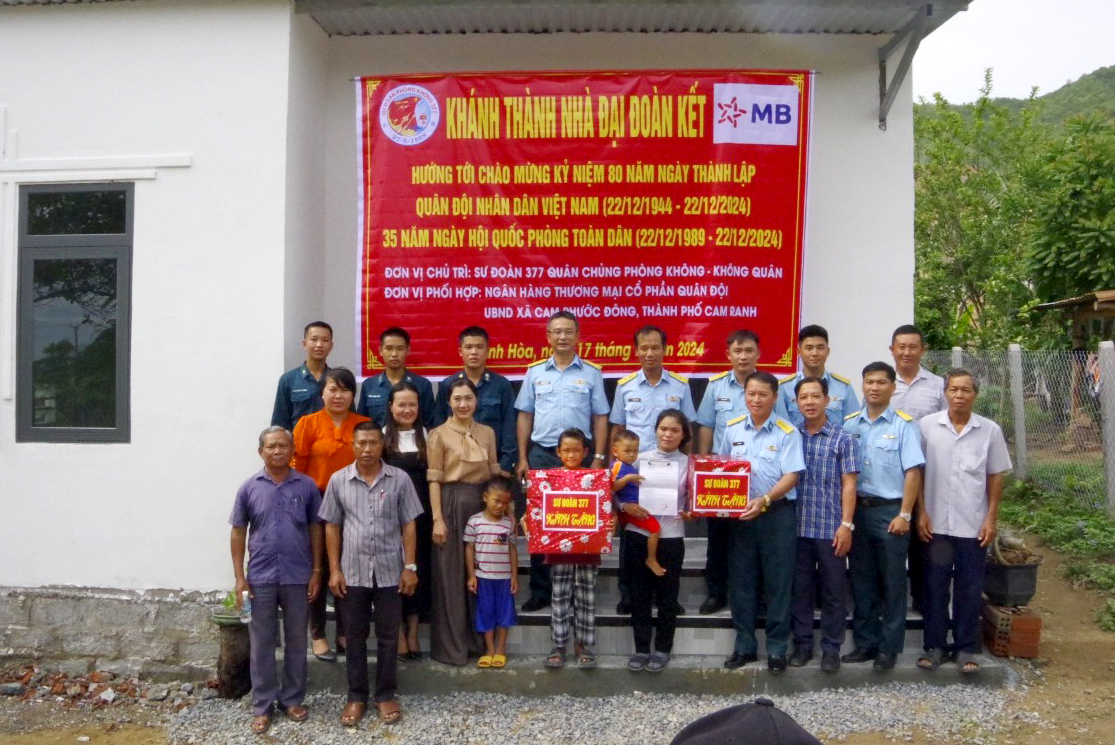 Sư đoàn 377: Chung tay xây dựng những tổ ấm nghĩa tình